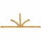 Ekena Millwork Richland Rough Sawn Timber Gable Bracket, Western Red Cedar, 108"W x 54"H x 2"D x 4"F, 12/12 Pitch GBW108X54X0204RIC00RWR - alternate 3